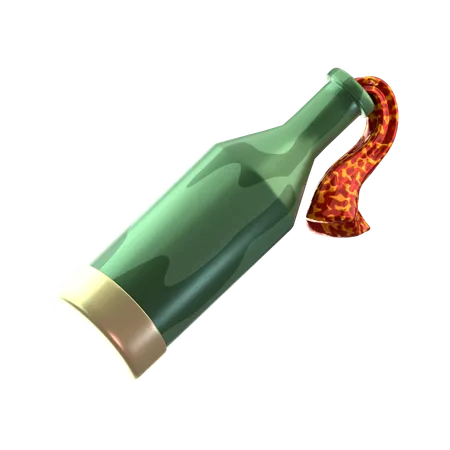 Petrol bomb  3D Icon