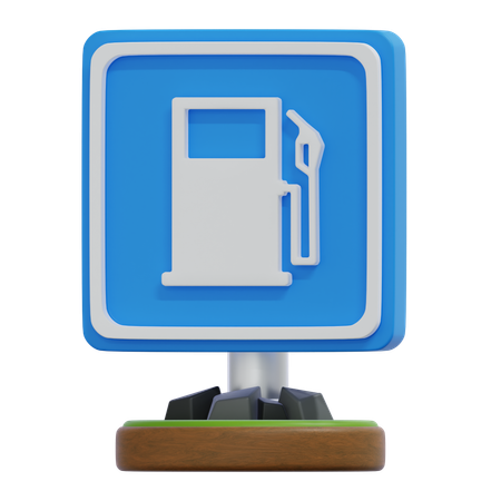 PETROL PUMP SIGN  3D Icon