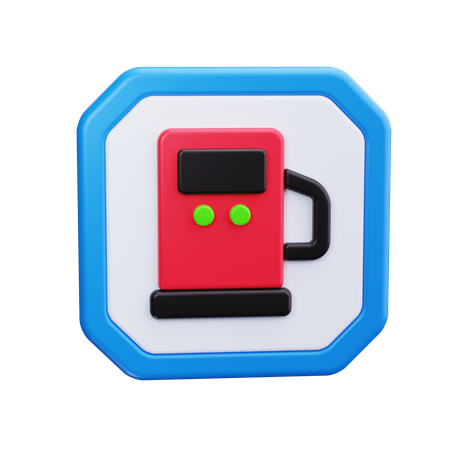 Petrol station  3D Icon