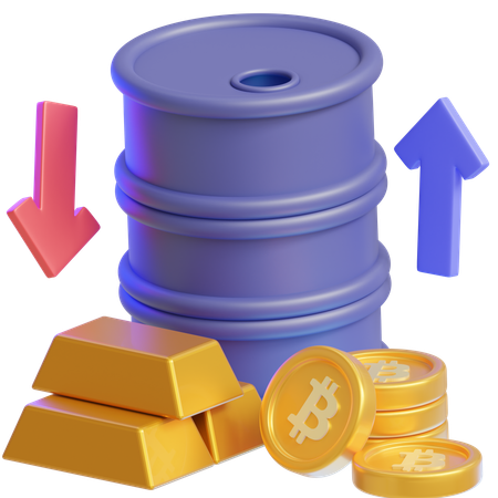 Produit pétrolier  3D Icon