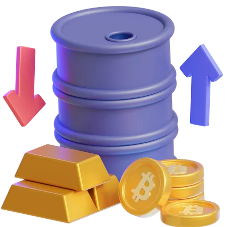 Producto petrolero  3D Icon