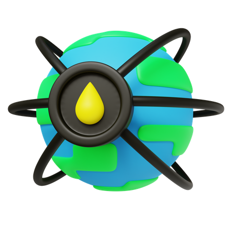Petróleo mundial  3D Icon