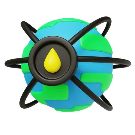 Petróleo mundial  3D Icon