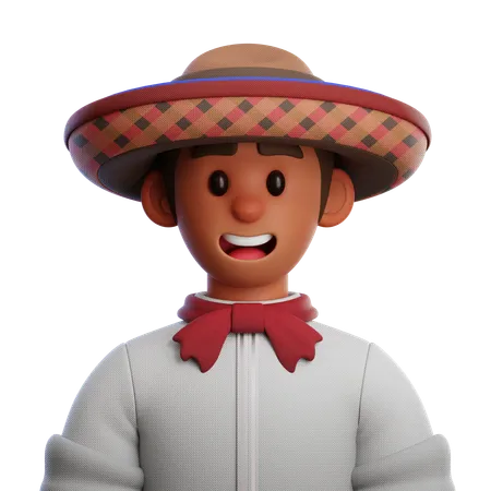 Peuple colombien  3D Icon