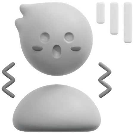 Effrayé  3D Icon