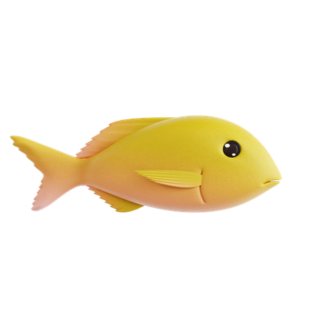 Pez amarillo  3D Icon