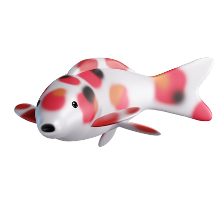 Pez koi  3D Illustration