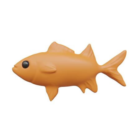 Pescado naranja  3D Icon