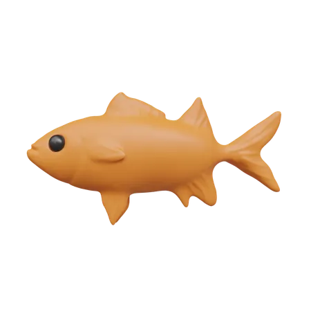 Pescado naranja  3D Icon