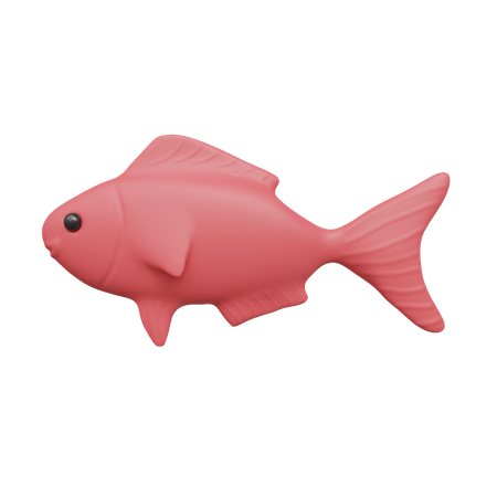 Pez rosa  3D Icon