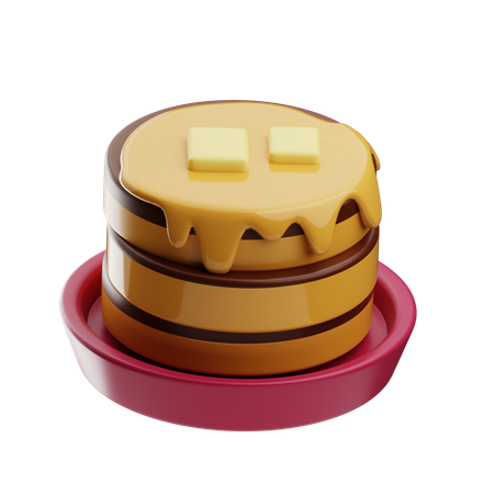 Pfannkuchen  3D Icon