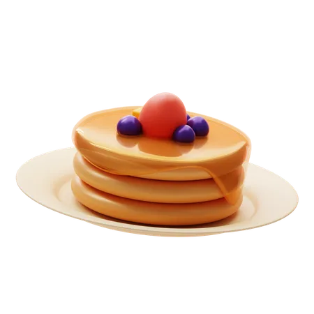 Pfannkuchen  3D Icon