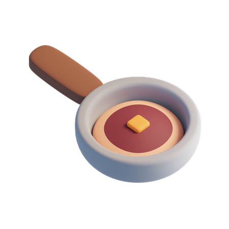 Pfannkuchen  3D Icon