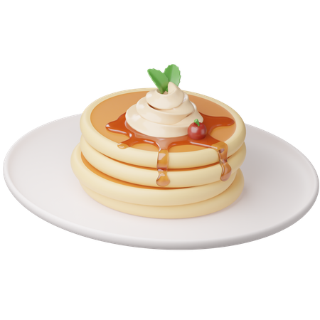 Pfannkuchen  3D Icon