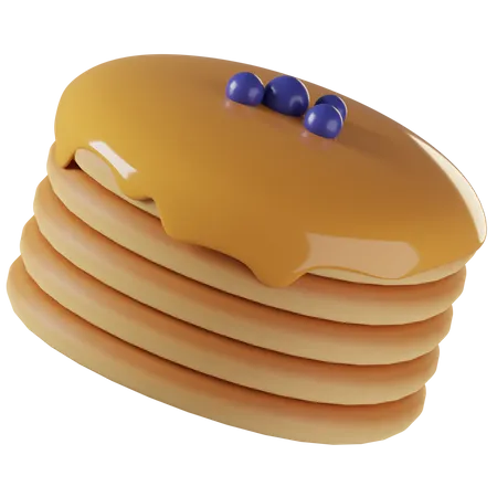 Pfannkuchen  3D Illustration
