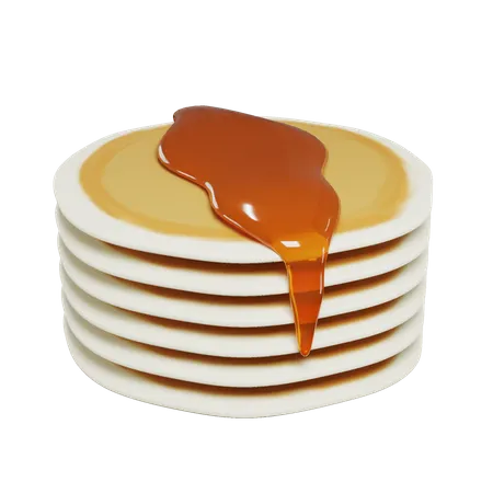 Pfannkuchen  3D Icon