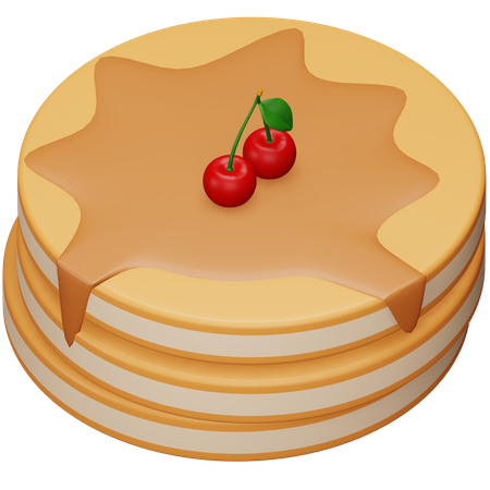 Pfannkuchen  3D Icon