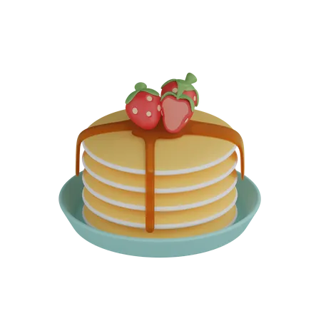 Pfannkuchen  3D Icon