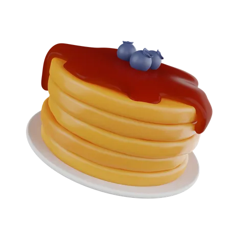 Pfannkuchen  3D Icon