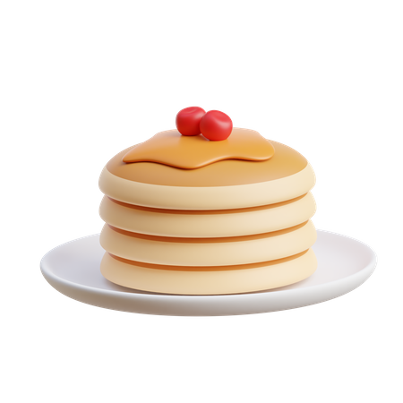 Pfannkuchen  3D Icon