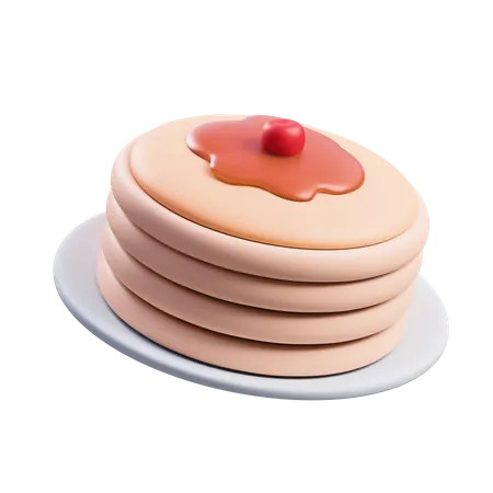 Pfannkuchen  3D Icon