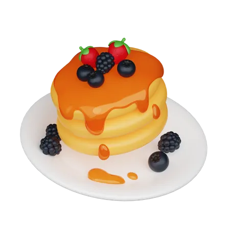 Pfannkuchen  3D Icon