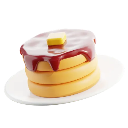 Pfannkuchen  3D Icon