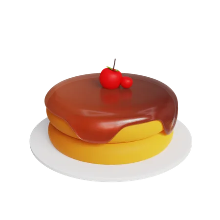 Pfannkuchenbrötchen  3D Icon