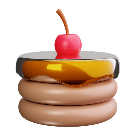 Pfannkuchen Stapel  3D Icon