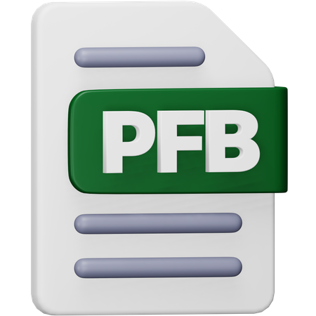 Pfb File  3D Icon