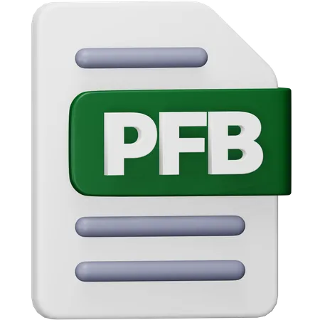 Pfb File  3D Icon