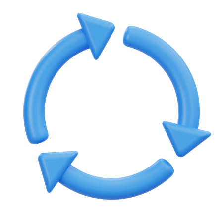 Pfeil aktualisieren  3D Icon