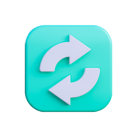 Pfeil aktualisieren  3D Icon
