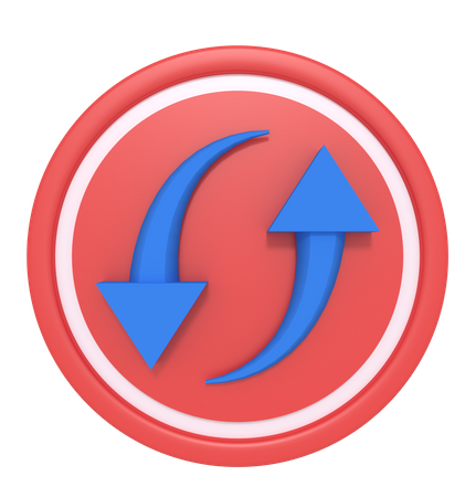 Pfeil aktualisieren  3D Icon