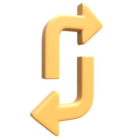 Pfeil aktualisieren  3D Icon