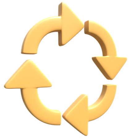 Pfeil aktualisieren  3D Icon