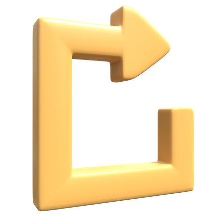 Pfeil aktualisieren  3D Icon