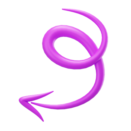 Pfeil kritzeln  3D Icon