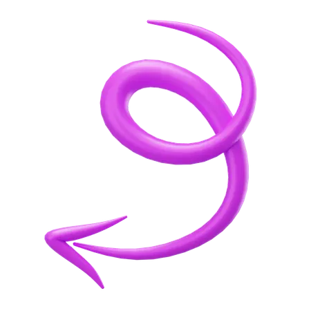 Pfeil kritzeln  3D Icon