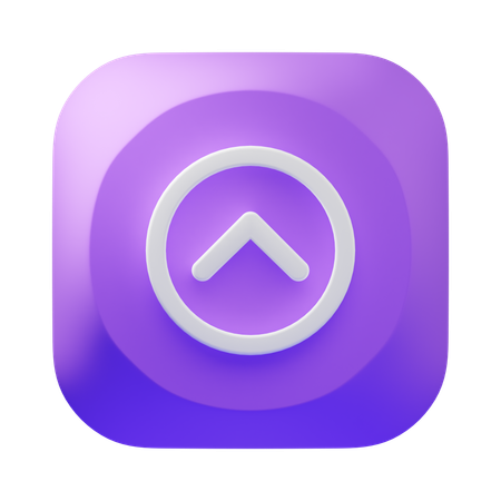 Pfeil nach oben  3D Icon