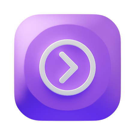 Pfeil nach rechts  3D Icon