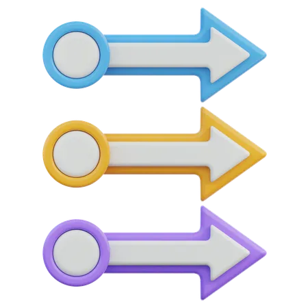 Pfeile Infografik  3D Icon