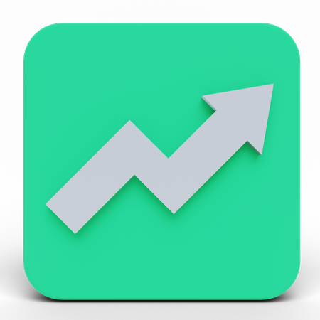 Pfeilwachstum  3D Icon