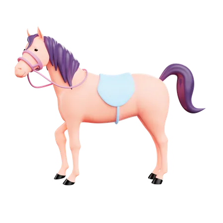 Pferd  3D Illustration