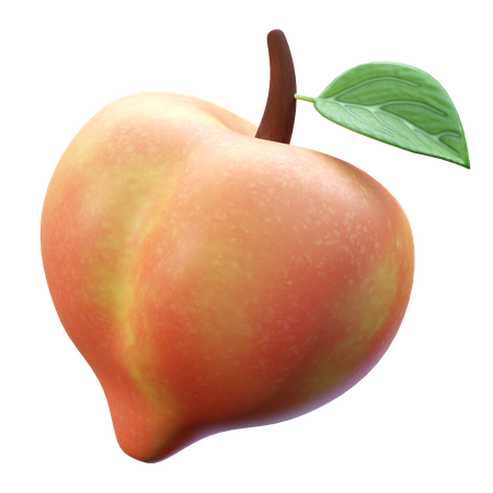 Pfirsich  3D Icon