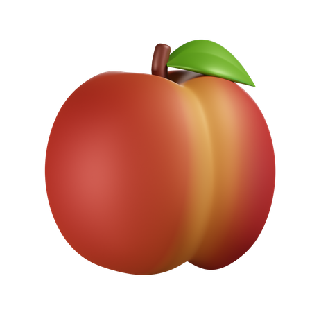 Pfirsich  3D Icon