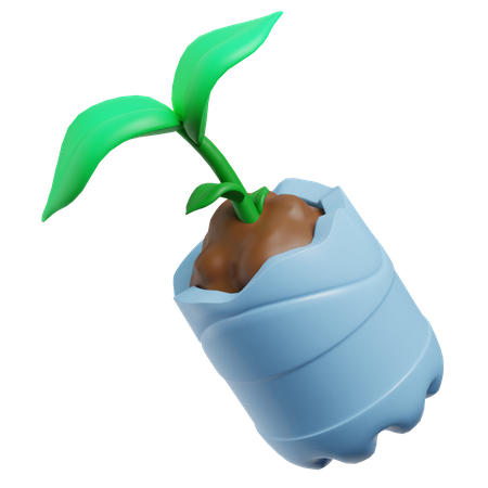 Pflanzenflasche  3D Icon