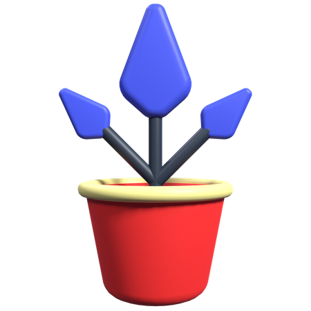 Blumentopf  3D Icon