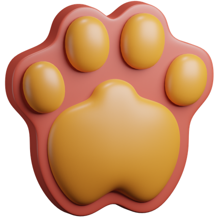 Pfoten  3D Icon