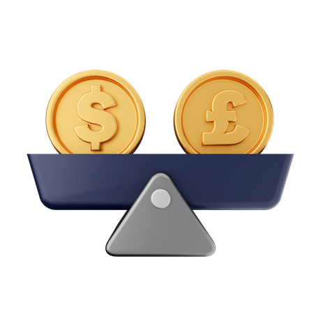 Pfund-Balance  3D Icon